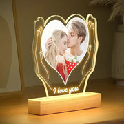 Personalized Acrylic Photo Light - 'I Love You'