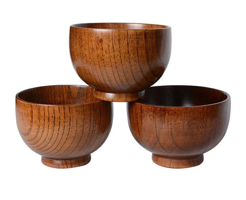 Wooden bowl kitchen utensils tableware