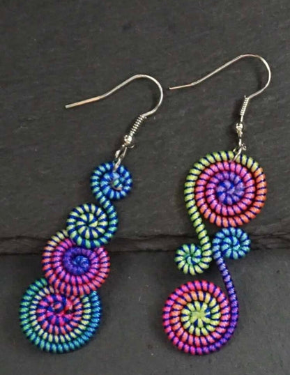 Asymmetric Handmade Drop Earrings