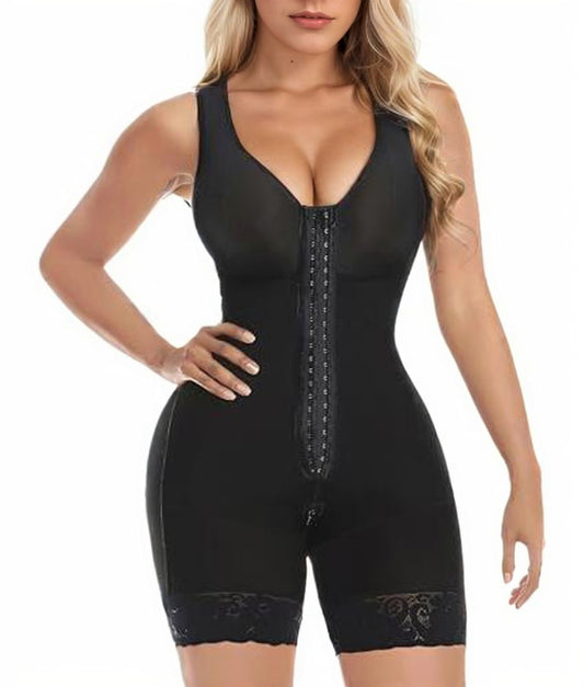 Fajas Colombiana Shapewear für Damen – Bauchkontrolle nach Operationen, Ganzkörperformer, Po-Lifter mit Reißverschluss im Schritt, eleganter Body, Faja Shaper