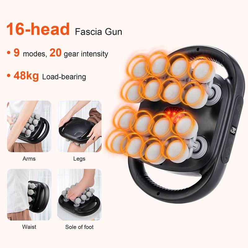 16-Head Handheld Percussion Massager