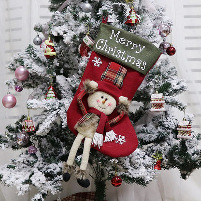 3D Plush Christmas Stockings Set – Large Hanging Holiday Socks for Tree, Fireplace & Gifts – Festive Xmas Decor Must-Have