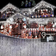 105 Fuß lange Lichterkette für die Weihnachtsdekoration im Außenbereich, 1000 LEDs, 8 Modi, 50 Stränge, Steckeranschluss, wasserdicht, Timer, Speicherfunktion für Weihnachts-, Feiertags-, Hochzeits- und Partydekorationen