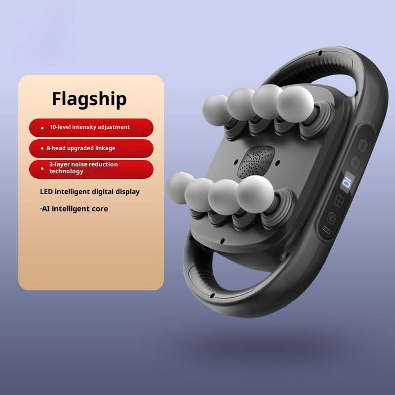 VibraMax Ultra™ Percussion Massage Gun – Multi-Head Body Relief for Calf, Back & Lower Waist