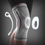 Knieschoner für Sportknie, Silikonfeder, Kniescheibenschutz