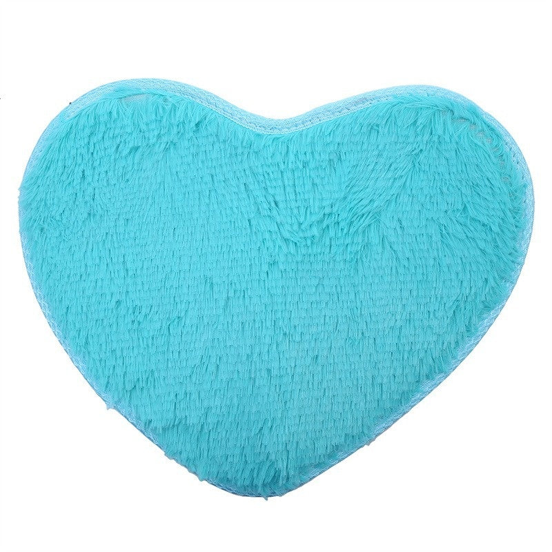 Heart-Shaped Floor Mat placement