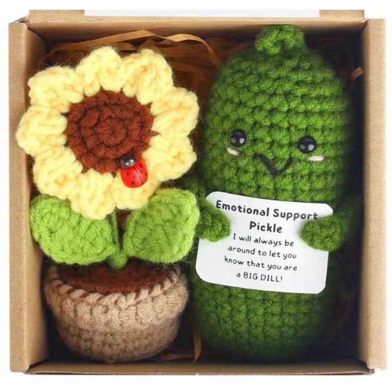 Positive Energy Potato Plush Knitted Doll With Card