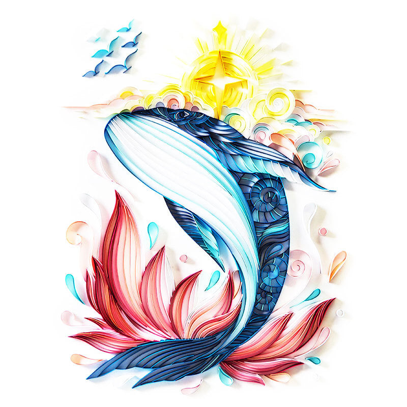 Quilling paper craft design example