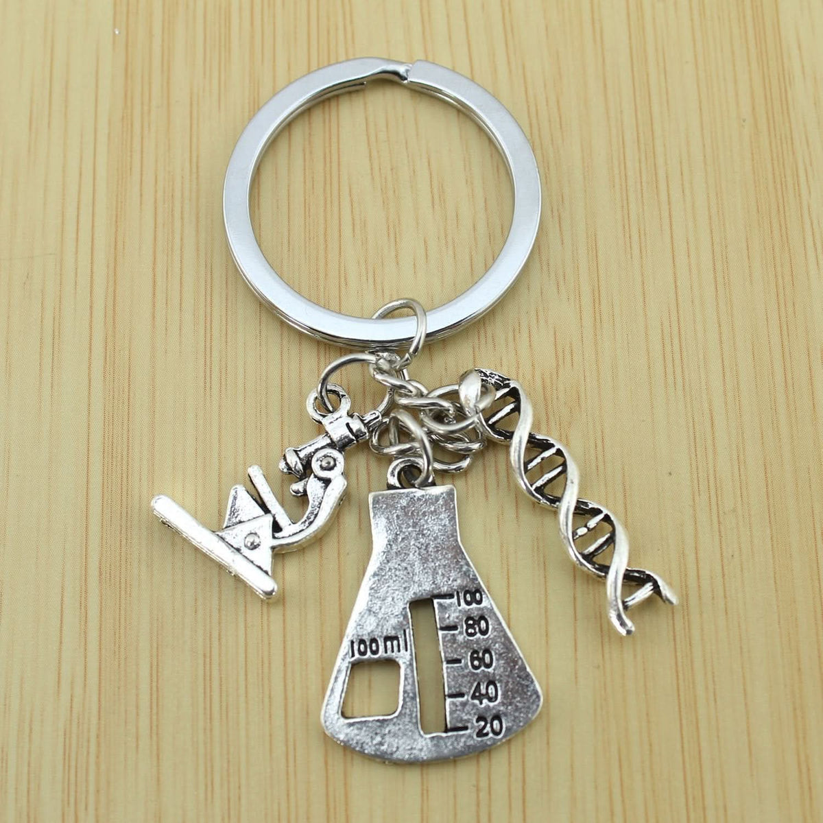 DNA Molecule Keychain – Chemistry & Science Gift