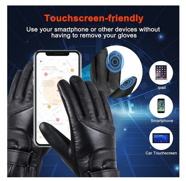 USB Heated Gloves for Men & Women – Thermal Winter Gloves for Skiing, Snow, Cold Weather – Touchscreen & Windproof