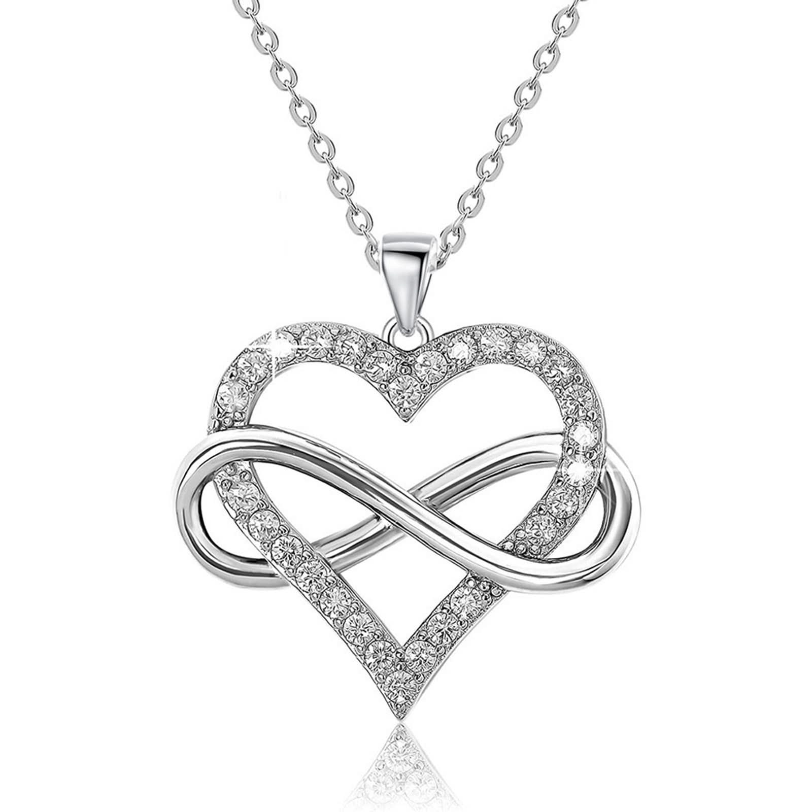 Titanium Steel Heart Necklace – Collarbone Chain, Valentine's Day Gift