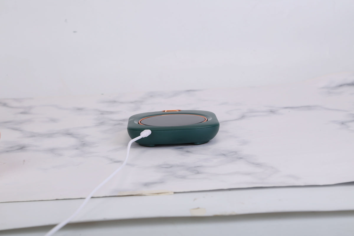 3 couleurs au choix -- Chauffe-tasse électrique de bureau avec arrêt automatique, compatible USB, pour thé, lait et autres boissons. 3 réglages de température.