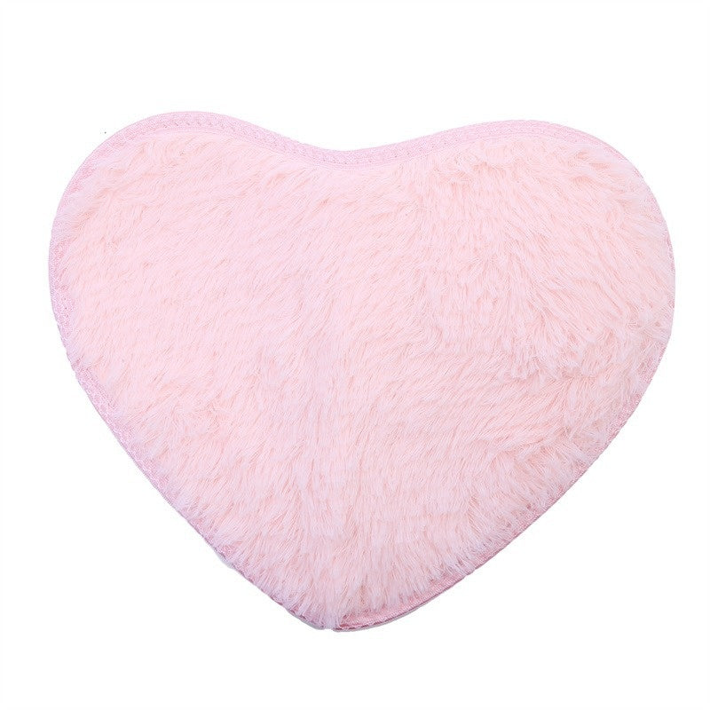 Heart-Shaped Floor Mat bedroom