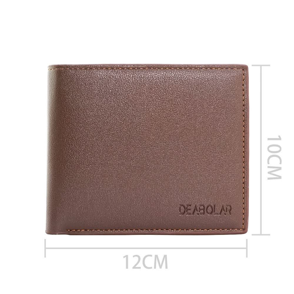 Portefeuille homme court à trois volets personnalisé et tendance – Accessoire élégant et pratique au quotidien