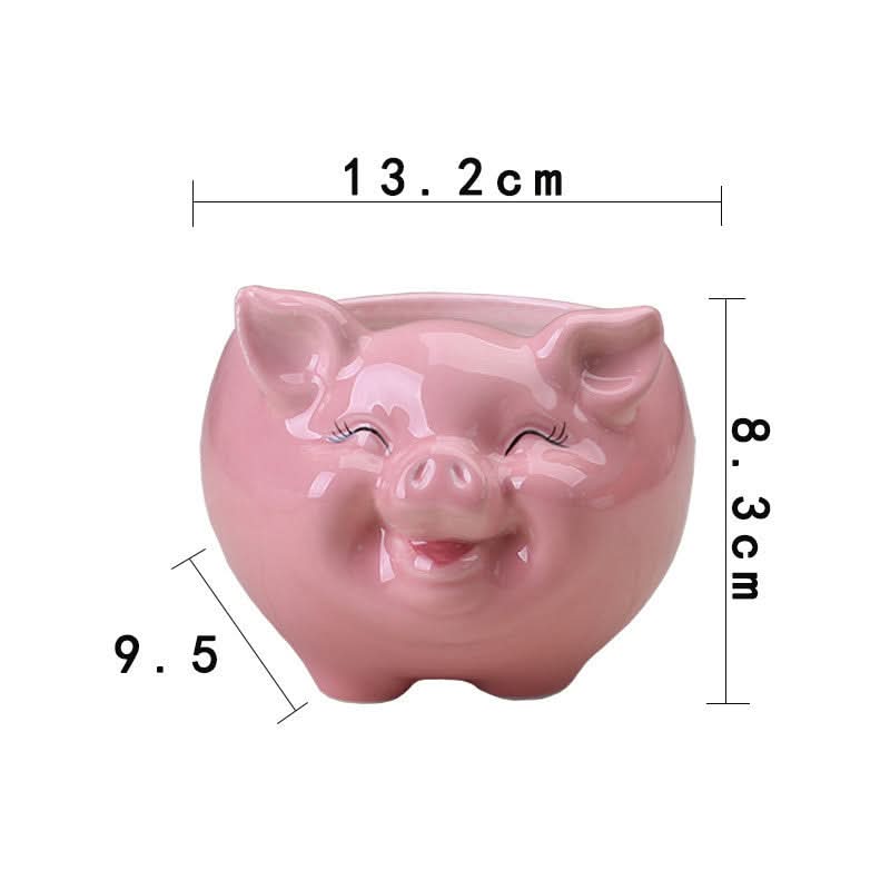 Simple Nordic Cartoon Animal Succulent Flower Pot Ceramic Decorative Ornaments