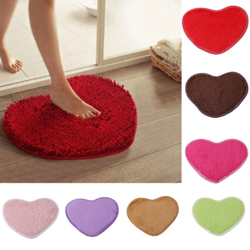Heart-Shaped Floor Mat full set