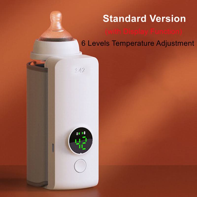 Tragbarer, kabelloser und wiederaufladbarer Flaschenwärmer mit USB-Ladefunktion und Heiztasche, tragbarer Milchwärmer mit konstanter Temperatur, universelle Flaschenisolierung