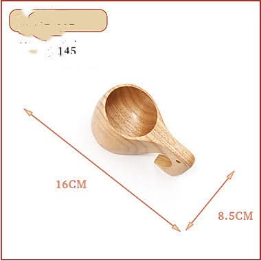 Neuer japanischer Holzbecher mit hitzebeständigem Griff, schlichtes Design mit literarischem und künstlerischem Bezug, Milchbecher, Kaffeebecher, Wasserbecher.
