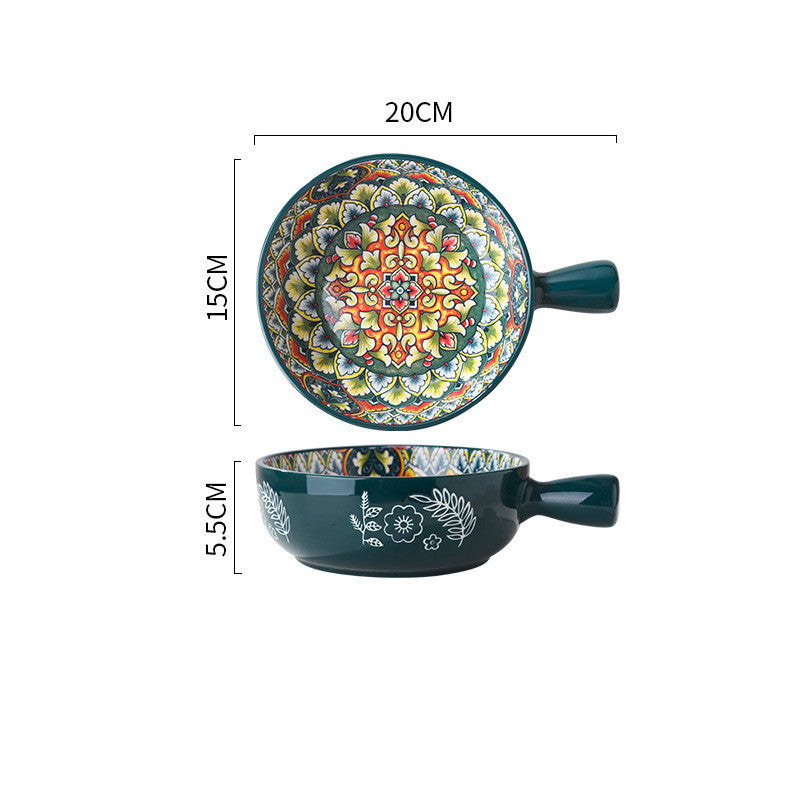Glazed ceramic bowl lifestyle photo