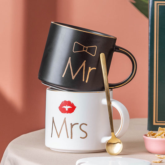 Couple Mug - Ceramic Mr and Mrs Mug