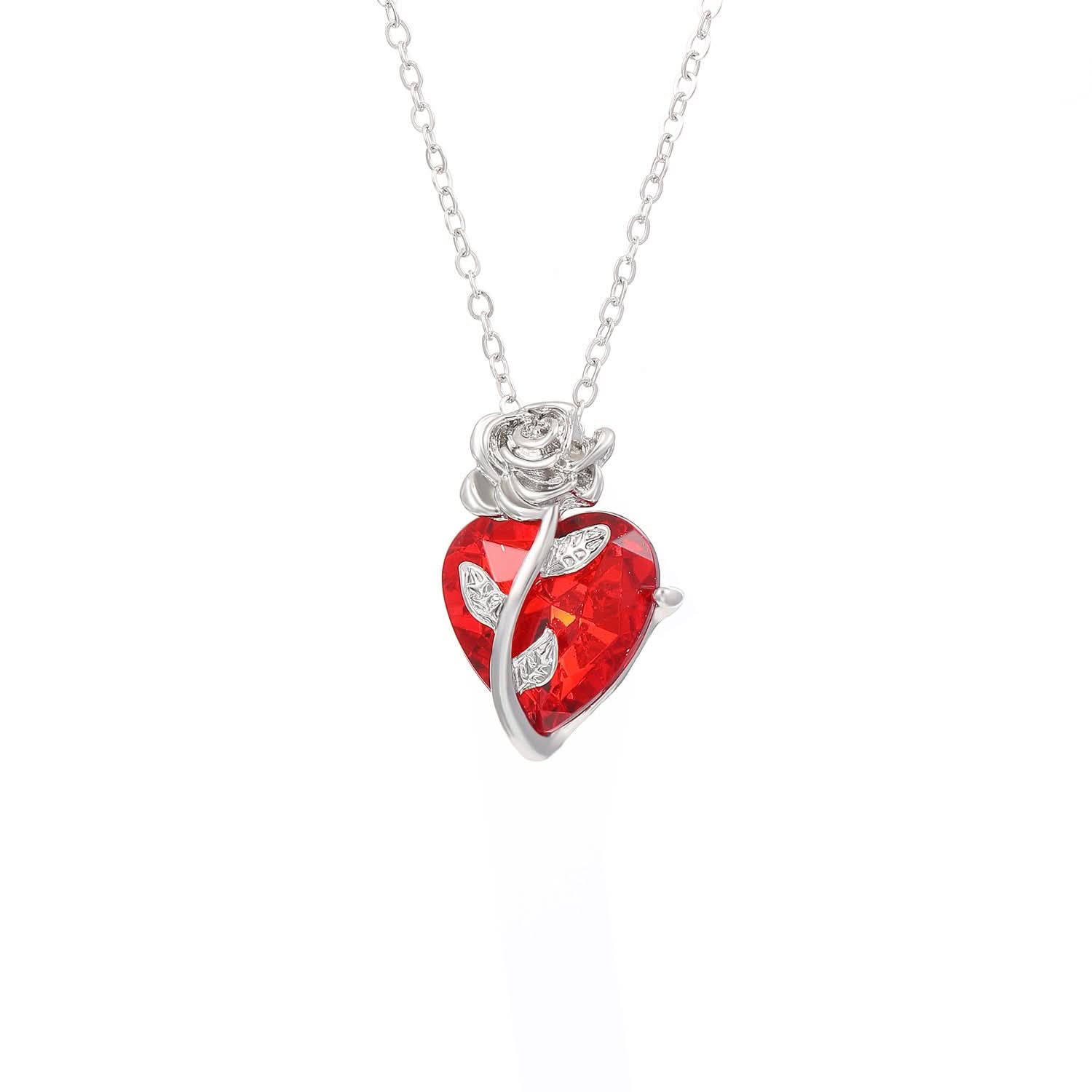 Punk-Rosen-Liebeskette, modische, herzförmige Schlüsselbeinkette mit Anhänger – perfekt für den Valentinstag