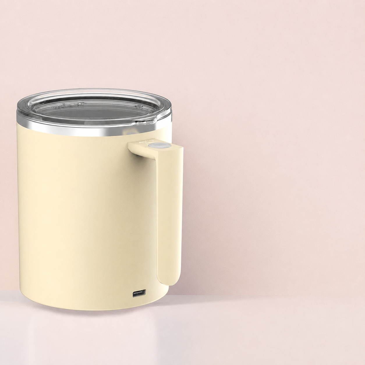 Macaron milky-white automatic mixing cup, 360 ml