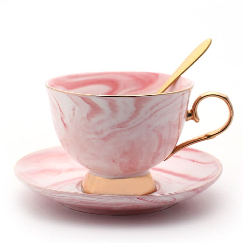 Ceramic Tea Cups and Saucers Set