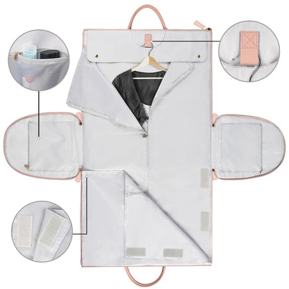 Large-Capacity Foldable Travel Duffle Bag  – Waterproof Handbag & Garment Suit Tote for Clothes & Trips