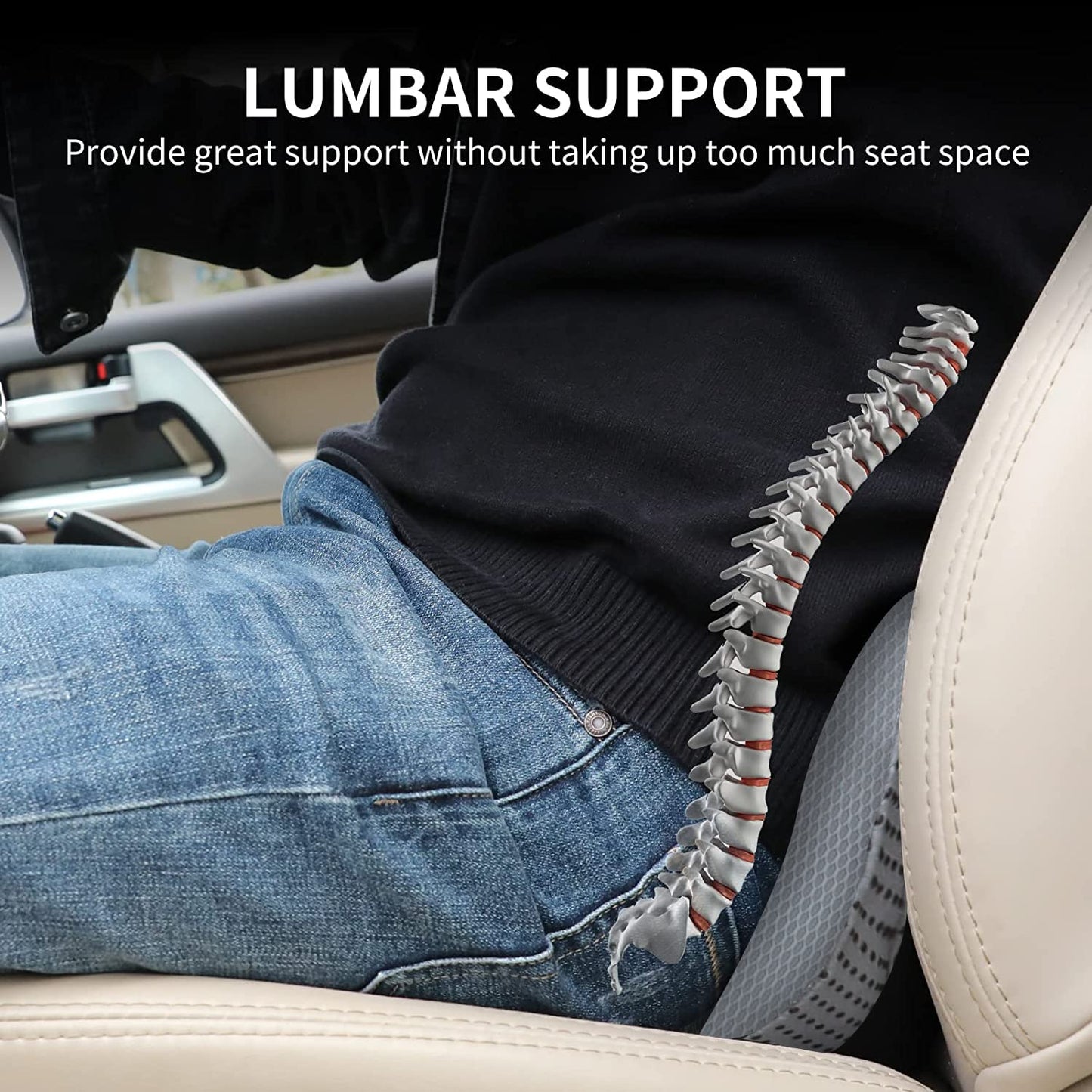 DriverBoost™ Premium Car Seat Comfort Cushion