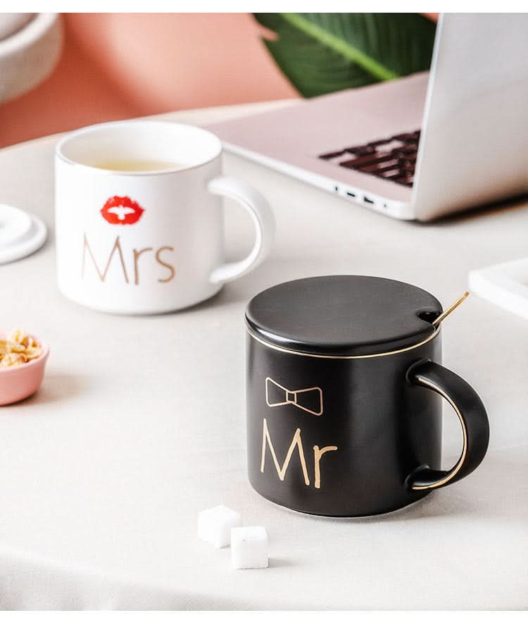 Mug pour couple - Mug en céramique Monsieur et Madame