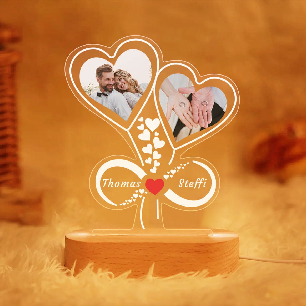 3D Night Light - Infinite Love Theme - Unique Creative Gift