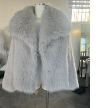 Manteau d'hiver en peluche chaude et épaisse, style tendance, veste à revers duveteuse, haut décontracté à manches longues pour femmes
