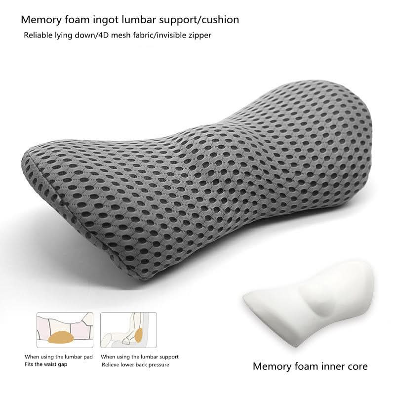 Coussin de soutien lombaire pour les personnes dormant sur le côté, soulagement des douleurs de hanche, coccyx et sciatique pendant la grossesse, coussin pour dossier de chaise, coussin lombaire pour siège auto