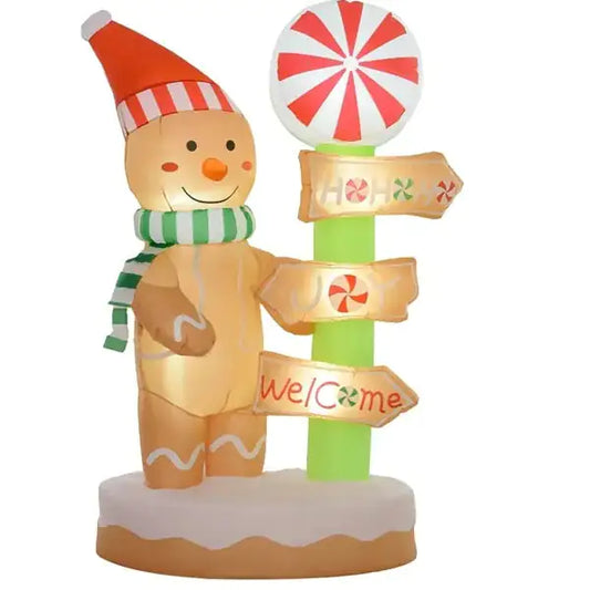 Twinkle Night Gingerbread Inflatable